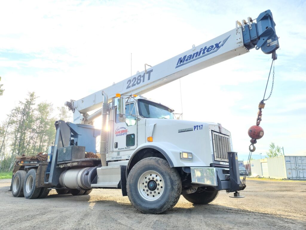 stiff boom crane parking